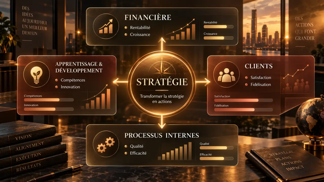 Tableau de bord prospectif : les 4 perspectives pour transformer la stratégie en actions